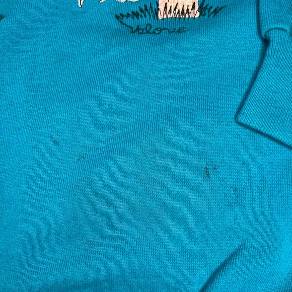 Valorie’s Folk Art Appliqué Birdhouse Vintage Sweater XL - Picture 6 of 8